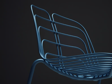 WIRED - Steel chair by La Manufacture - view 3